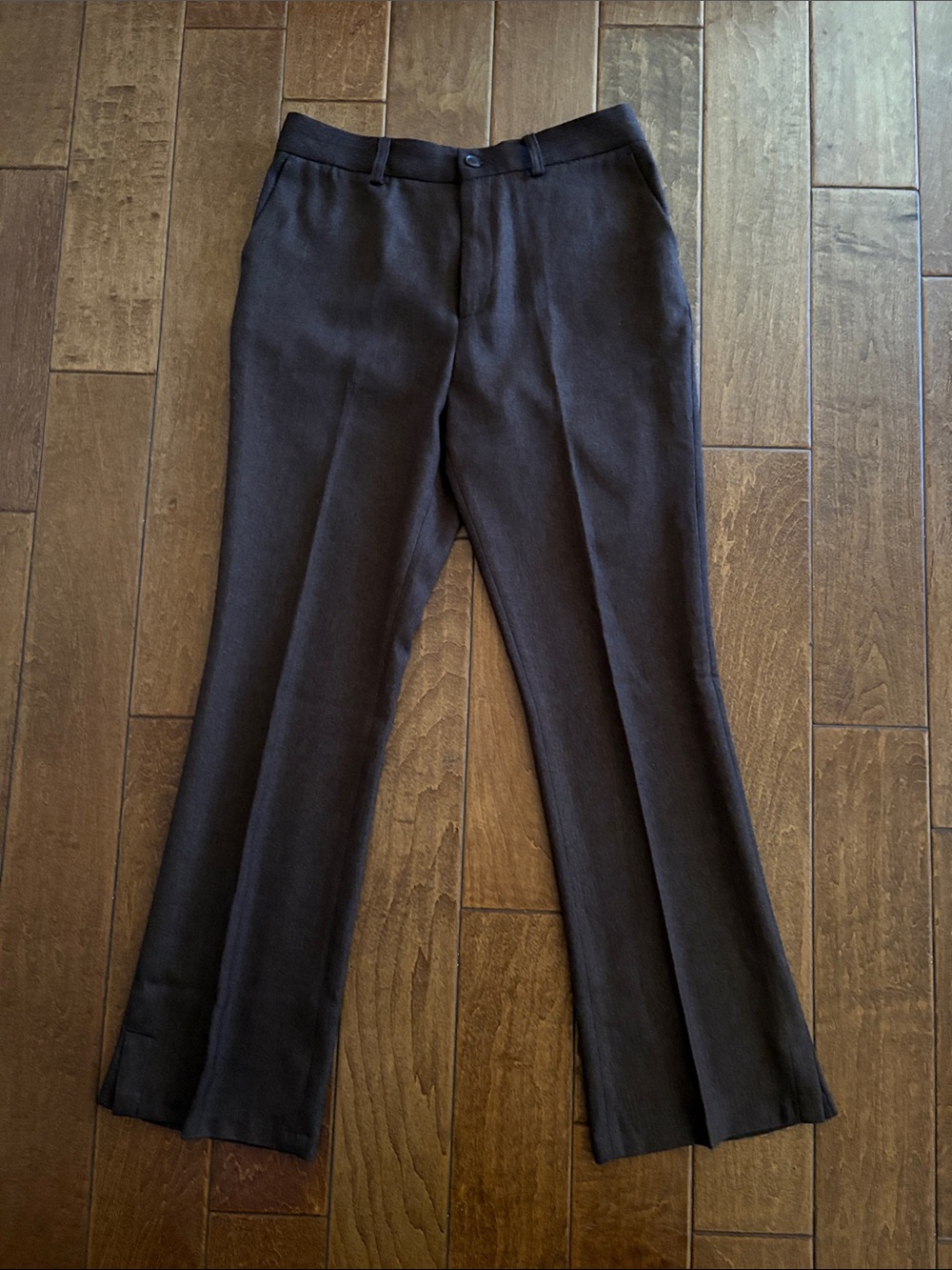 Fashion Nova Men's Dark Brown Dress Pants